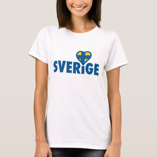 T-shirt Sverige avec amour (Devant)
