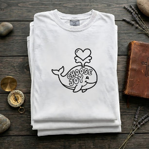 T-shirt SVG Baleine Choisir la Joie pour Enfants