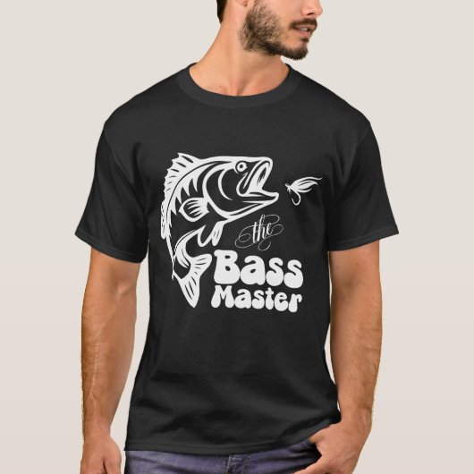 T-shirt SVG Custom Bass Master fishing (Devant)
