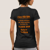 T-SHIRT SVP NE TOUCHEZ PAS ! ! … RSD/CRPS (Dos)