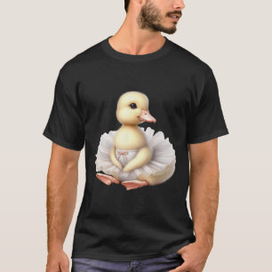 T-shirt Swan Ballerina Duck Dancing Ballet Aquarelle