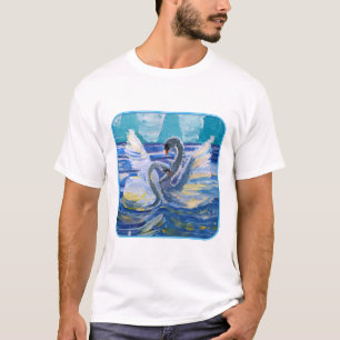 T-shirt Swans "Art by Kids"