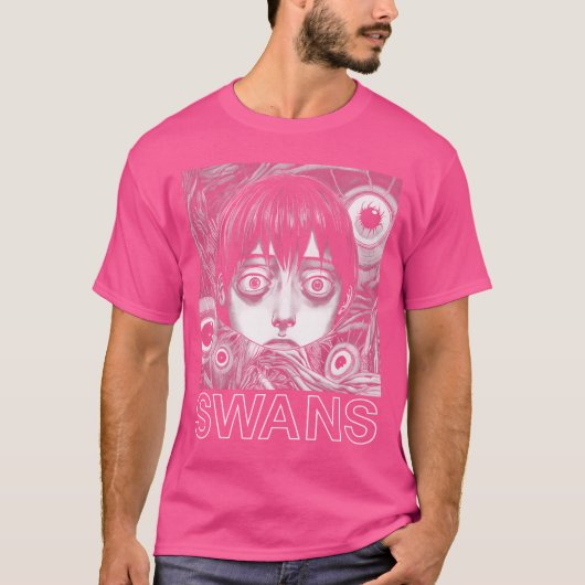 T-shirt Swans Design esthétique original (Devant)
