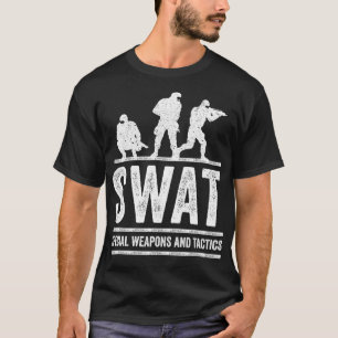 T-shirt SWAT Team Police Sheriff pour la loi des flics hor