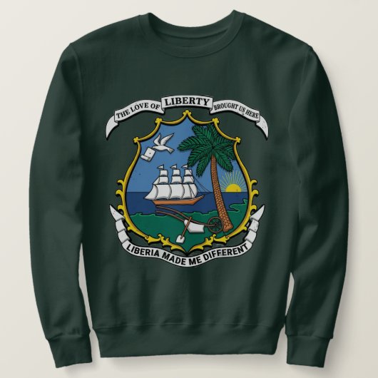 T-shirt sweat Liberia m'a rendu différent (Design devant)