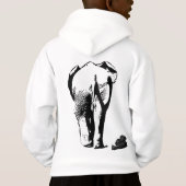 T-shirt Sweat - shirt à capuche éléphant (Dos)