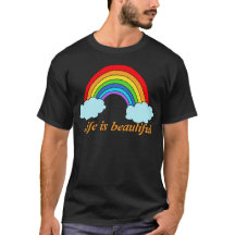 Sweat-shirt arc-en-ciel personnalisé | Nom et cita