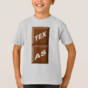 T-SHIRT SWEAT-SHIRT HANES CENDRE TEXAS CHOCOLAT