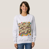 T-shirt sweat Things Be Thinging (Devant entier)