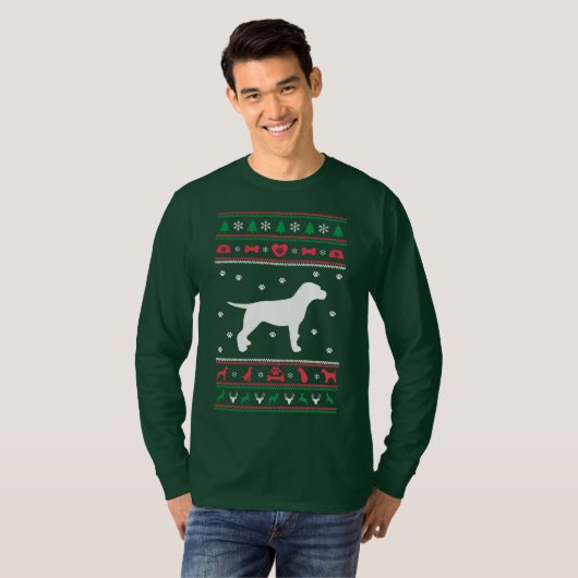 T-shirt Sweater de Beagle Ugly Christmas (Devant entier)