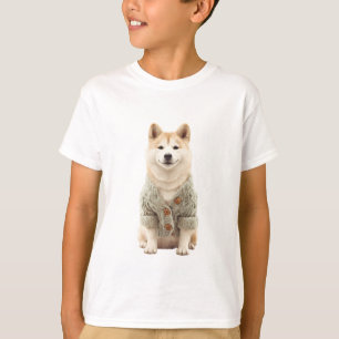 T-shirt Sweater Vert Sauge Akita Enfants