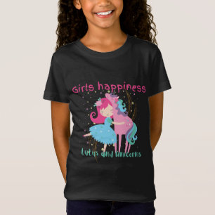 T-Shirt Sweatshirt à capuchon Ballerina/Unicorn/T-shirt