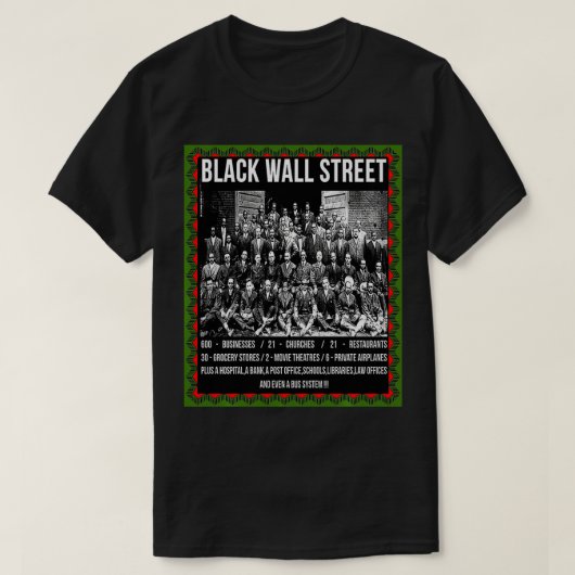 T-shirt Sweatshirt Black Wall Street T Shirt Z (Design devant)