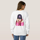 T-Shirt Sweatshirt branchée féminine (Dos entier)