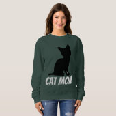 T-shirt SWEATSHIRT CAT MOM (Devant entier)