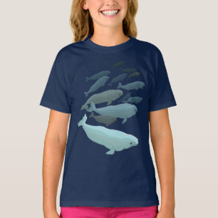 T-shirt Sweatshirt de baleines de Beluga pour fille, Baby