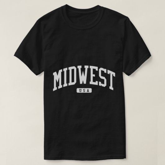 T-shirt Sweatshirt de style de l'université Midwest Colleg (Design devant)