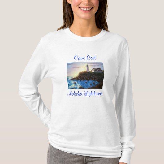 T-shirt Sweatshirt du phare de Cape Cod Mass Nobska (Devant)