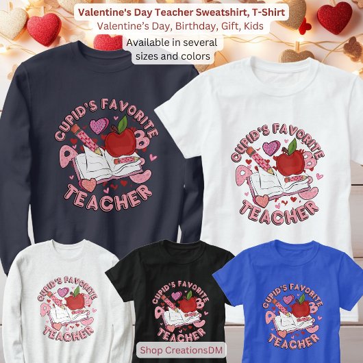 T-shirt Sweatshirt enseignant de la Saint-Valentin,