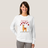 T-shirt Sweatshirt Fa-la-la-llama (Devant entier)