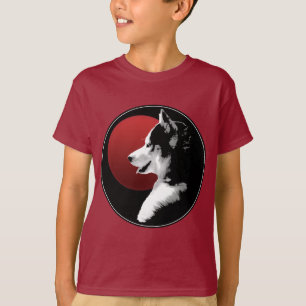 T-shirt Sweatshirt Husky Kid's Shirts Sled Dog Kid's Husky