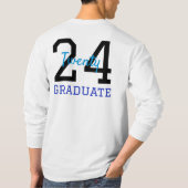 T-shirt Sweatshirt Leopard bleu de grade supérieur (Dos)