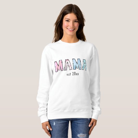 T-shirt Sweatshirt Mama est Basic (Devant entier)