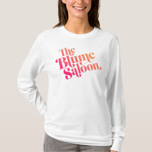 T-shirt Sweatshirt Slouchy de logo (blanc)