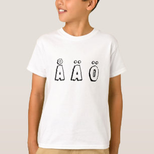 T-shirt swedish letters (å ä ö)