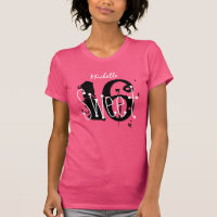 Sweet 16 Nom personnalisé Birthday Gift Grunge Tex