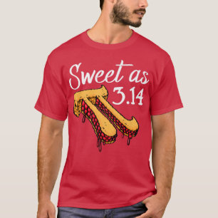 T-shirt Sweet As Pi Pizza Funny Mathletics Anniversaire Pi