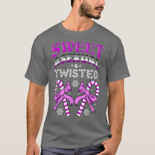 T-shirt Sweet Aseual Twisted Sucre de canne de Noël 1621