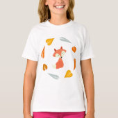 T-shirt Sweet automne Feuilles Fox (Devant)