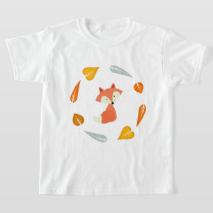 T-shirt Sweet automne Feuilles Fox