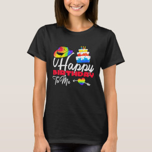 T-shirt Sweet Birthday Cake Joyeux Anniversaire Pour Moi L