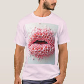 T-shirt Sweet Bloom Lips Art (Devant)