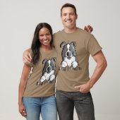 T-shirt Sweet Border Collie Chien Chien Chiens amis (Unisexe)