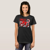 T-shirt Sweet But Twisted Christmas Candy Cane (Devant entier)