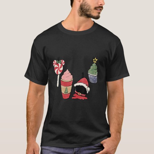 T-shirt Sweet Christmas Current Mood Snacks Café Main Dr. (Devant)