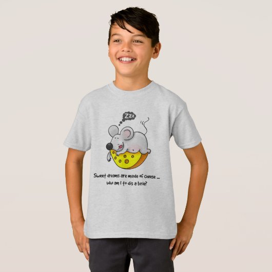 T-shirt Sweet Dreams sont faits de fromage mignon Souris r (Devant entier)