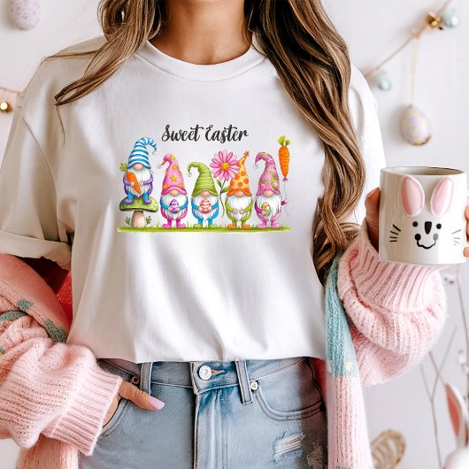 T-shirt Sweet Easter Gnome, Joyeux Pâques