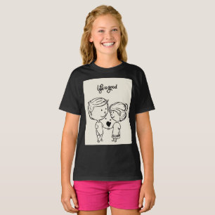 T-shirt Sweet Girl and Boy Holding Mains