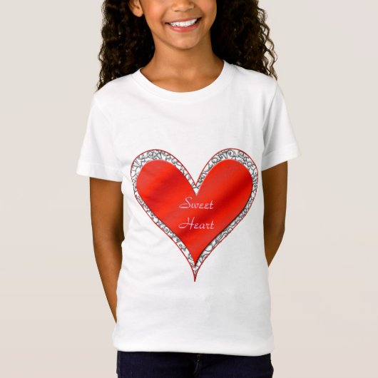 T-Shirt Sweet Heart Valentine's Day Shirt (Devant)