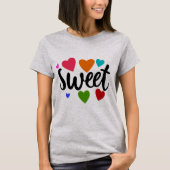 T-shirt sweet hearts (Devant)