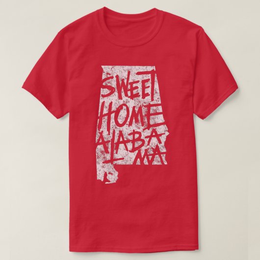 T-shirt Sweet Home Alabama Birmingham State Art (Design devant)