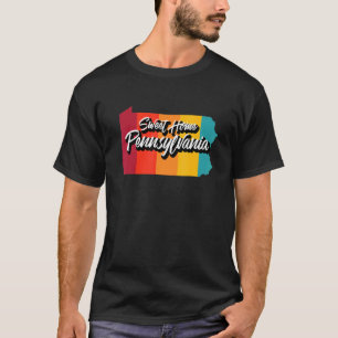 T-shirt Sweet Home Pennsylvania Retro les années 70 US Sta