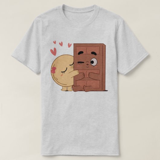 T-shirt Sweet Kisses Choco Pancake Valentines Couples Amou (Design devant)