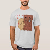 T-shirt Sweet Kisses Choco Pancake Valentines Couples Amou (Devant)
