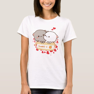 T-shirt Sweet Love with Peach and Goma Cats