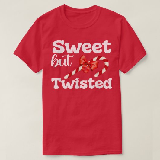 T-shirt Sweet Mais Twisted Funny Sucre de canne Noël pour  (Design devant)